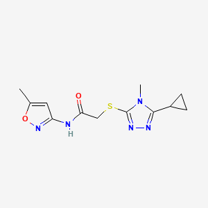 2-(5-Cyclopropyl-4-methyl-4H-[1,2,4]triazol-3-ylsulfanyl)-N-(5-methyl-isoxazol-3-yl)-acetamide