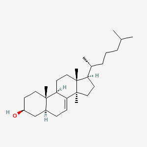 molecular formula C28H48O B1259890 14alpha-Methyl-5alpha-cholest-7-en-3beta-ol CAS No. 4622-20-2