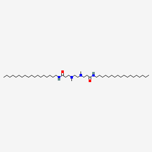 molecular formula C46H94N4O2 B12598903 3,3'-[Ethane-1,2-diylbis(methylazanediyl)]bis(N-octadecylpropanamide) (non-preferred name) CAS No. 917572-95-3