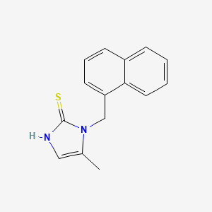 5-Methyl-1-[(naphthalen-1-yl)methyl]-1,3-dihydro-2H-imidazole-2-thione