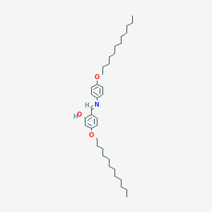 molecular formula C37H59NO3 B12598929 3-(Dodecyloxy)-6-{[4-(dodecyloxy)anilino]methylidene}cyclohexa-2,4-dien-1-one CAS No. 643755-28-6