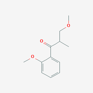 molecular formula C12H16O3 B12598949 3-Methoxy-1-(2-methoxyphenyl)-2-methylpropan-1-one CAS No. 648858-00-8