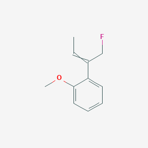 1-(1-Fluorobut-2-en-2-yl)-2-methoxybenzene