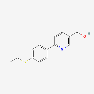 (6-[4-(Ethylthio)phenyl]pyridin-3-YL)methanol