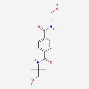 molecular formula C16H24N2O4 B12598982 N~1~,N~4~-Bis(1-hydroxy-2-methylpropan-2-yl)benzene-1,4-dicarboxamide CAS No. 880352-93-2