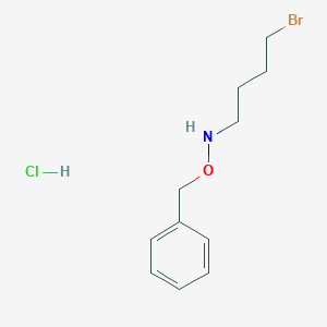 4-bromo-N-phenylmethoxybutan-1-amine;hydrochloride