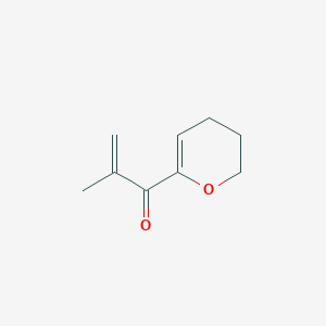 molecular formula C9H12O2 B12598999 1-(3,4-Dihydro-2H-pyran-6-yl)-2-methylprop-2-en-1-one CAS No. 647024-52-0