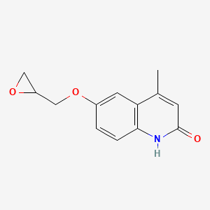 4-Methyl-6-[(oxiran-2-yl)methoxy]quinolin-2(1H)-one