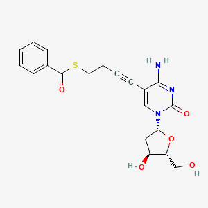 molecular formula C20H21N3O5S B12599007 Cytidine, 5-[4-(benzoylthio)-1-butynyl]-2'-deoxy- CAS No. 647852-34-4