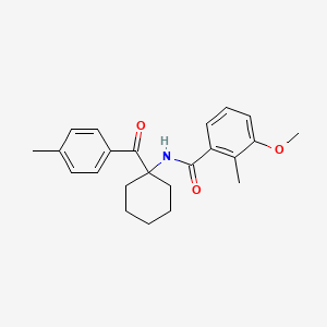 3-Methoxy-2-methyl-N-[1-(4-methylbenzoyl)cyclohexyl]benzamide