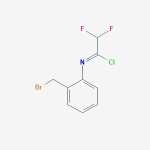 N-[2-(Bromomethyl)phenyl]-2,2-difluoroacetimidoyl chloride