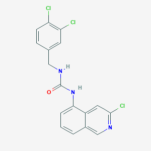 N-(3-Chloroisoquinolin-5-yl)-N'-[(3,4-dichlorophenyl)methyl]urea