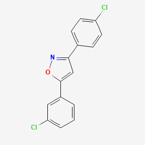 Isoxazole, 5-(3-chlorophenyl)-3-(4-chlorophenyl)-