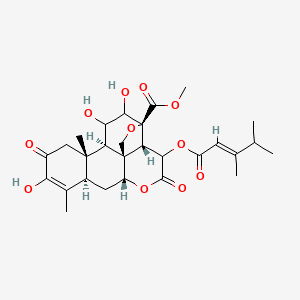 molecular formula C28H36O11 B1259905 (-)-Bruceantin 