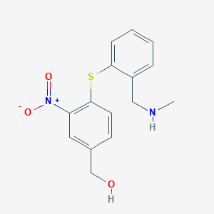 [4-({2-[(Methylamino)methyl]phenyl}sulfanyl)-3-nitrophenyl]methanol