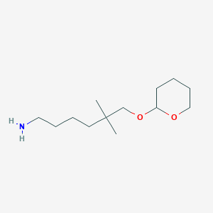 5,5-Dimethyl-6-(tetrahydropyran-2-yloxy)-hexylamine