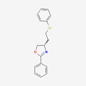 Oxazole, 4,5-dihydro-2-phenyl-4-[2-(phenylseleno)ethyl]-, (4S)-