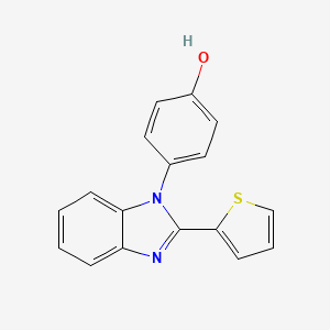 4-(2-Thiophen-2-ylbenzimidazol-1-yl)phenol