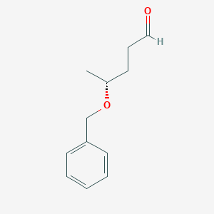 molecular formula C12H16O2 B12599106 (4R)-4-(Benzyloxy)pentanal CAS No. 646057-45-6