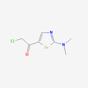 2-Chloro-1-[2-(dimethylamino)-1,3-selenazol-5-yl]ethan-1-one