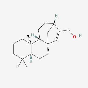 molecular formula C20H32O B1259916 [(1S,4R,9R,10S,13R)-5,5,9-trimethyl-14-tetracyclo[11.2.1.01,10.04,9]hexadec-14-enyl]methanol 