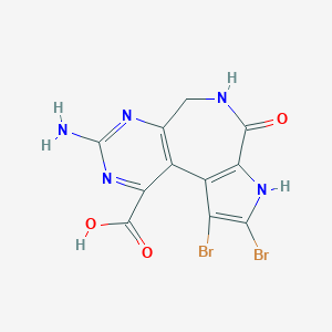 molecular formula C11H7Br2N5O3 B1259918 Latonduine B 