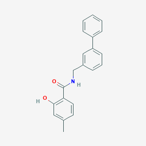 molecular formula C21H19NO2 B12599183 N-[([1,1'-Biphenyl]-3-yl)methyl]-2-hydroxy-4-methylbenzamide CAS No. 648924-58-7