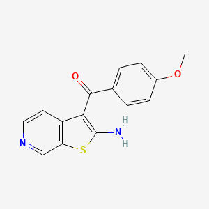 (2-Aminothieno[2,3-c]pyridin-3-yl)(4-methoxyphenyl)methanone