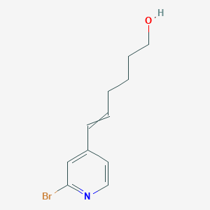 molecular formula C11H14BrNO B12599220 6-(2-Bromopyridin-4-yl)hex-5-en-1-ol CAS No. 916824-60-7