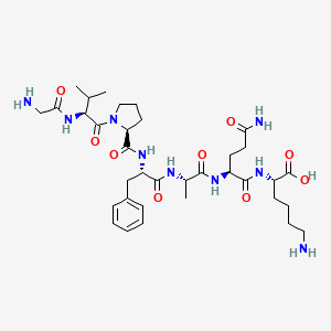 Glycyl-L-valyl-L-prolyl-L-phenylalanyl-L-alanyl-L-glutaminyl-L-lysine