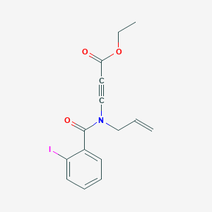 molecular formula C15H14INO3 B12599262 Ethyl 3-[(2-iodobenzoyl)(prop-2-en-1-yl)amino]prop-2-ynoate CAS No. 646029-30-3