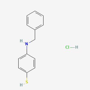 molecular formula C13H14ClNS B12599271 4-(Benzylamino)benzenethiol;hydrochloride CAS No. 612843-94-4