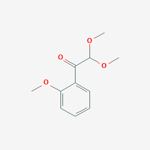 molecular formula C11H14O4 B12599301 2,2-Dimethoxy-1-(2-methoxyphenyl)ethan-1-one CAS No. 646472-77-7