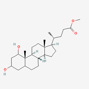 molecular formula C25H42O4 B1259931 Methyl 1,3-dihydroxycholan-24-oate 