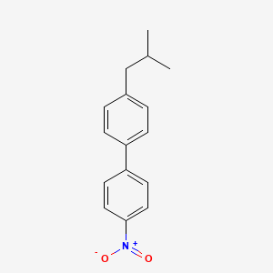 molecular formula C16H17NO2 B12599310 1,1'-Biphenyl, 4-(2-methylpropyl)-4'-nitro- CAS No. 644964-44-3