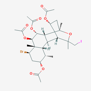 molecular formula C28H40BrIO9 B1259933 塔西哈里德 B 