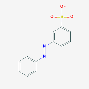 molecular formula C12H9N2O3S- B1259935 m-Azobenzenesulfonate 