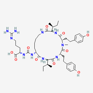molecular formula C46H70N10O10 B1259946 anabaenopeptin H 