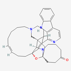 molecular formula C36H42N4O2 B1259949 12,34-Oxamanamine E 