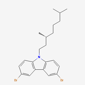 3,6-Dibromo-9-[(3R)-3,7-dimethyloctyl]-9H-carbazole