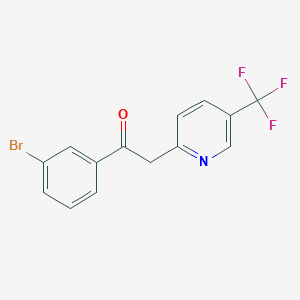 1-(3-Bromophenyl)-2-[5-(trifluoromethyl)-2-pyridinyl]ethanone