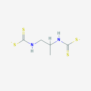 molecular formula C5H8N2S4-2 B1259959 Propylene 1,2-bis(dithiocarbamate) 