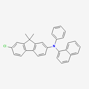 7-Chloro-9,9-dimethyl-N-(naphthalen-1-YL)-N-phenyl-9H-fluoren-2-amine