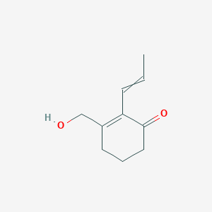 3-(Hydroxymethyl)-2-(prop-1-en-1-yl)cyclohex-2-en-1-one