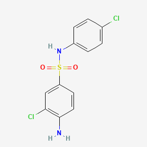 4-Amino-3-chloro-N-(4-chlorophenyl)benzene-1-sulfonamide