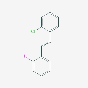 1-Chloro-2-[2-(2-iodophenyl)ethenyl]benzene