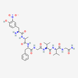 3-Nitro-L-tyrosyl-D-alanyl-L-phenylalanylglycyl-L-valyl-L-valylglycinamide