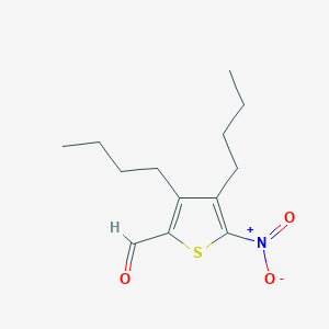 3,4-Dibutyl-5-nitrothiophene-2-carbaldehyde