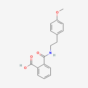 molecular formula C17H17NO4 B12599632 2-[2-(4-methoxyphenyl)ethylcarbamoyl]benzoic Acid CAS No. 646509-03-7