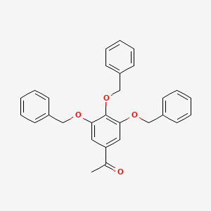 molecular formula C29H26O4 B12599645 Ethanone, 1-[3,4,5-tris(phenylmethoxy)phenyl]- CAS No. 896121-38-3